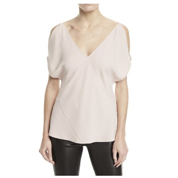 ❤️Elizabeth And James Arimah Cold-Shoulder Rose Dust Top - Picture 1 of 9